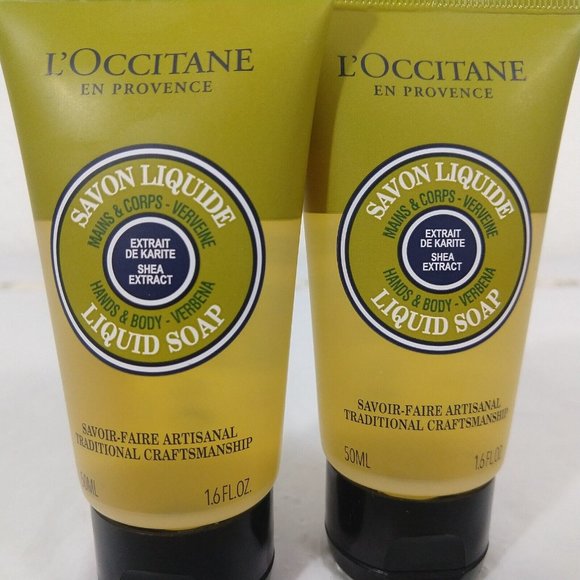 L'Occitane Verveine (Verbena) Hands & Body Liquid Soap 50ml X 2 NEW - Picture 2 of 5